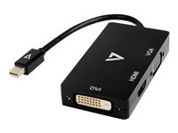 V7 - Externer Videoadapter - Mini DisplayPort - DVI, HDMI, VGA - Schwarz