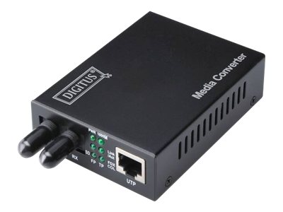DIGITUS Professional DN-82010-1 - Medienkonverter - 100Mb LAN - 10Base-T, 100Base-FX, 100Base-TX - RJ-45 / ST multi-mode - bis z