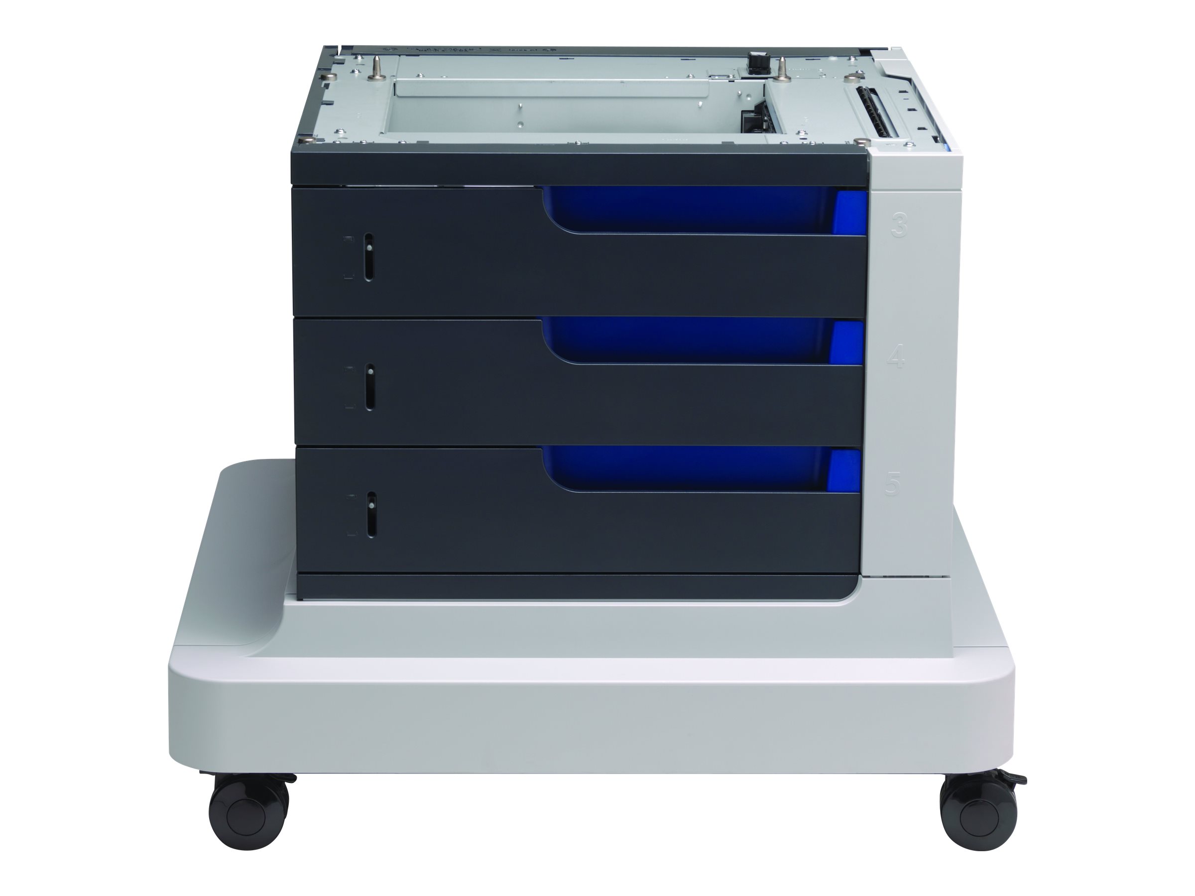 HP Papiereinzug und Stnder - Druckerbasis mit Medienzufhrung - 1500 Bltter in 3 Schubladen (Trays) - fr Color LaserJet Enter