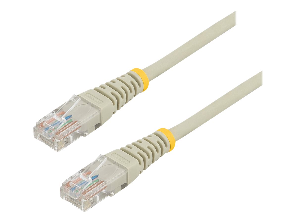 StarTech.com 10m Cat5e Ethernet Netzwerkkabel Snagless mit RJ45 - Cat 5e UTP Kabel - Grau - Patch-Kabel - RJ-45 (M) zu RJ-45 (M)