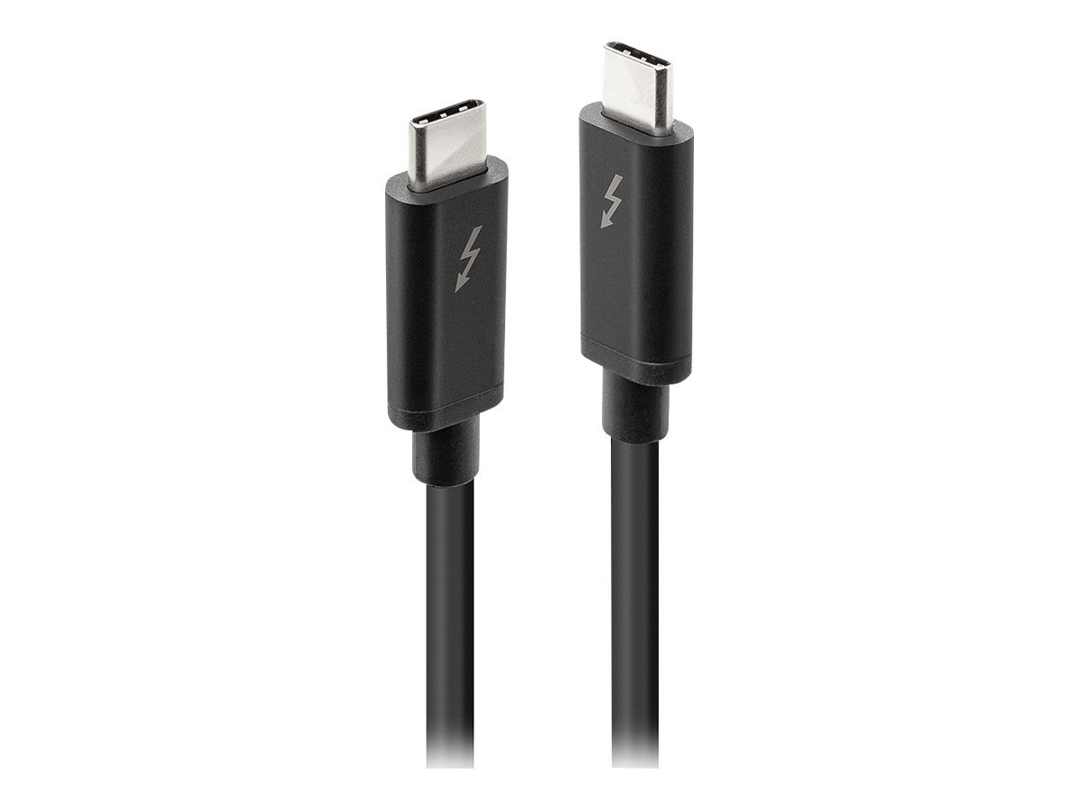Lindy - Thunderbolt-Kabel - USB-C (M) zu USB-C (M) - USB 3.1 Gen 2 / Thunderbolt 3 / DisplayPort 1.2 - 1 m - umkehrbare Stecker,