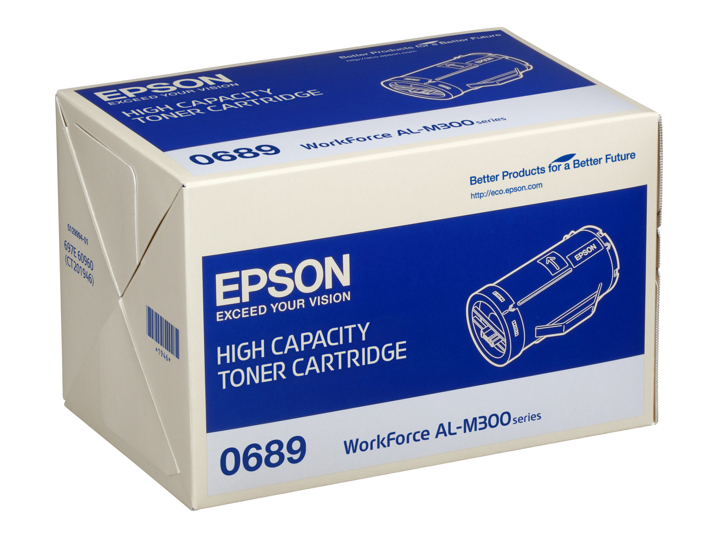 Epson - Mit hoher Kapazitt - Schwarz - Original - Tonerpatrone - fr WorkForce AL-M300, AL-MX300