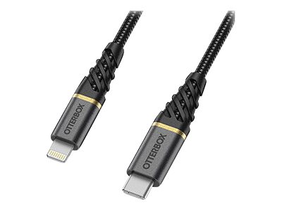 OtterBox Premium - Lightning-Kabel - Lightning mnnlich zu 24 pin USB-C mnnlich - 1 m - Glamour Black