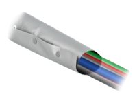 Delock - Kabelschutz mit Schnappverschluss-Befestigung - 2 m - Schwarz/Grau