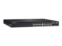 Dell PowerSwitch N3224P-ON - Switch - L3 - managed - 24 x 10/100/1000 (PoE+) + 4 x 10 Gigabit SFP+ + 2 x 100 Gigabit QSFP28 - Lu