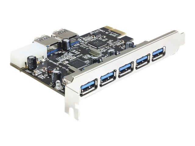 DeLock PCI Express Card > 5 x external + 2 x internal USB 3.0 - USB-Adapter - PCIe 2.0 - USB 3.0 x 7