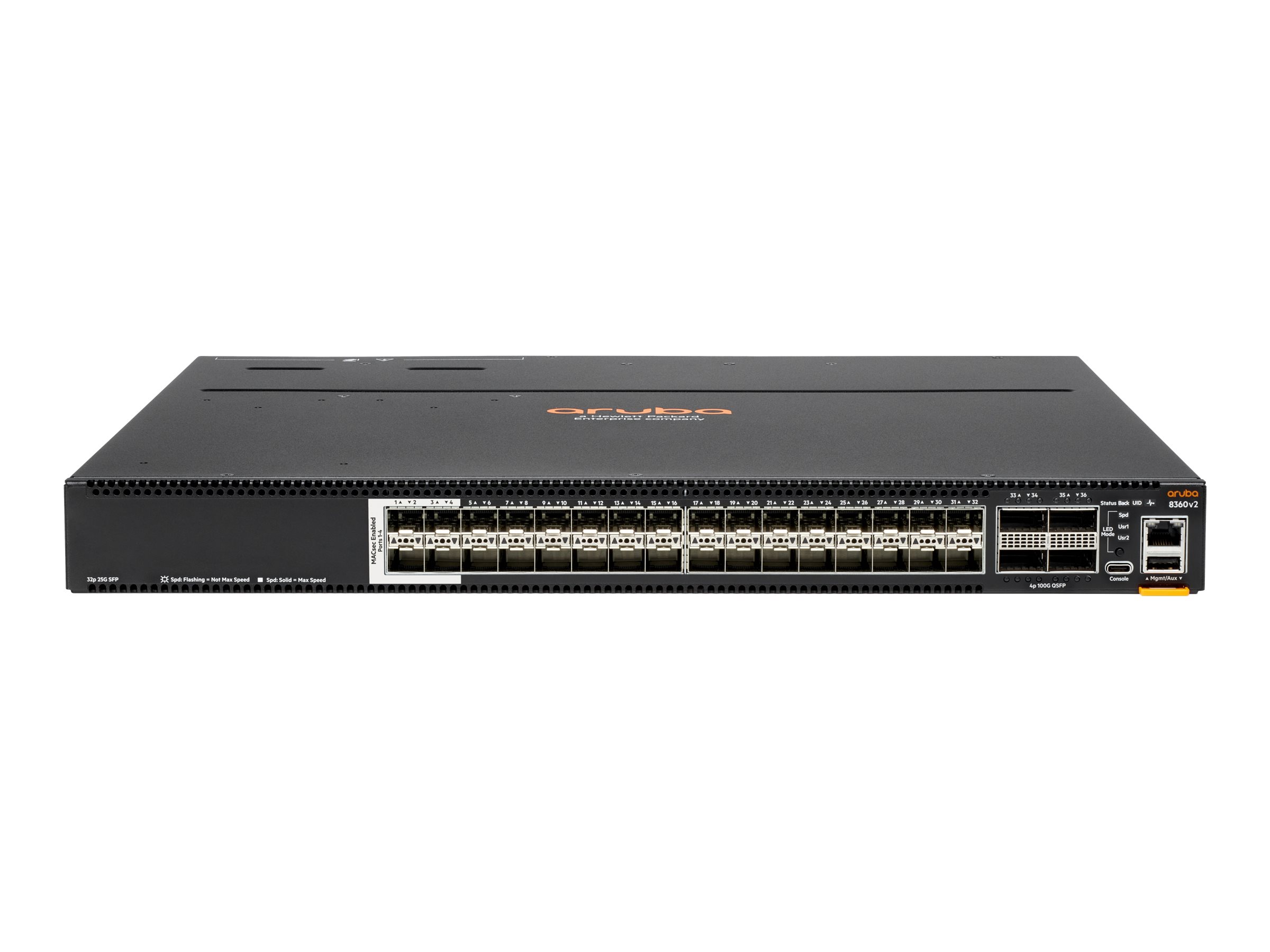 HPE Aruba CX 8360-32Y4C V2 - Switch - L3 - managed - 28 x 1/10/25 Gigabit SFP / SFP+ / SFP28 + 4 x 10 Gigabit / 25 Gigabit SFP+ 