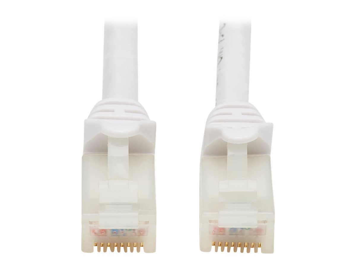 Eaton Tripp Lite Series Safe-IT Cat6a 10G Snagless Antibacterial UTP Ethernet Cable (RJ45 M/M), PoE, White, 7 ft. (2.13 m) - Net