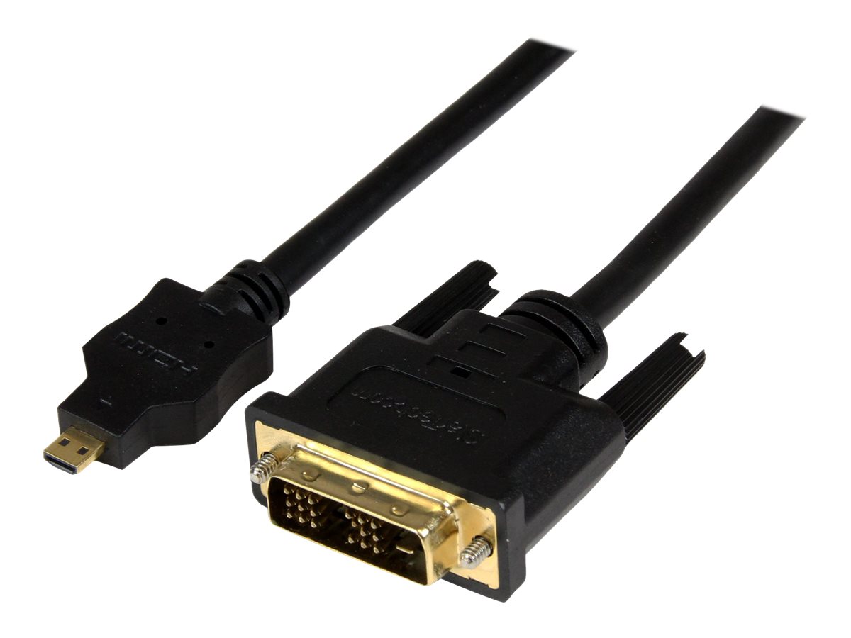StarTech.com 2m Micro HDMI auf DVI Kabel - micro HDMI Typ-D / DVI-D Adapterkabel - St/St - Adapterkabel - DVI-D mnnlich zu 19 p