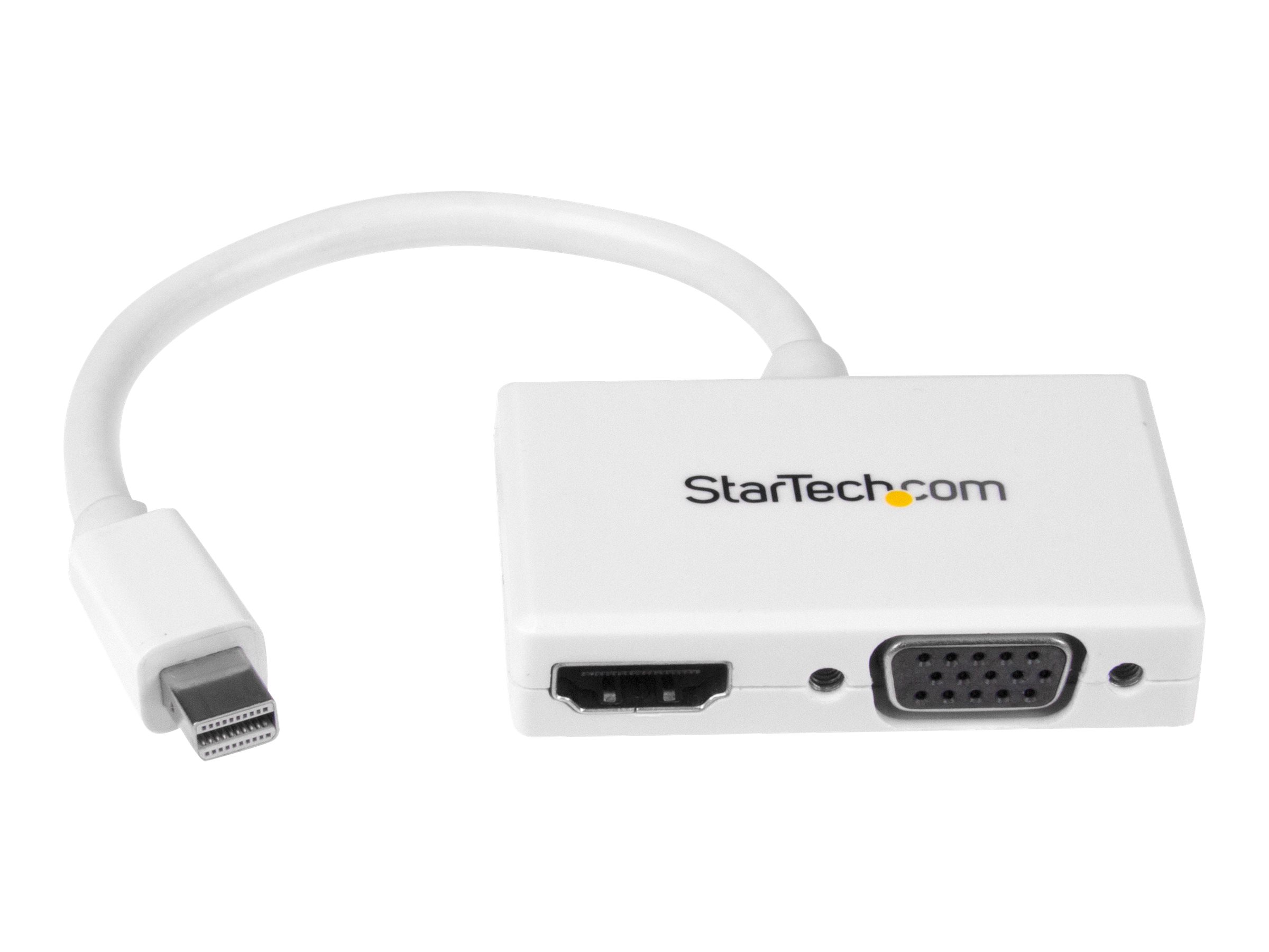 StarTech.com Reise A/V Adapter: 2-in-1 Mini DisplayPort auf HDMI oder VGA Konverter - mDP zu HDMI / VGA Adapter im kompakten Des