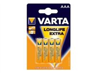 Varta Longlife Extra - Batterie 4 x AAA - Alkalisch