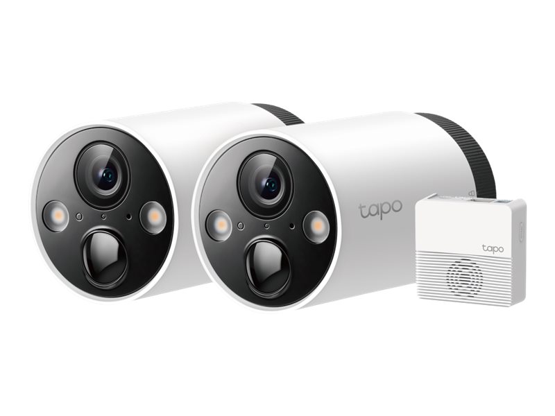 Tapo C420S2 V1 - 2 x Tapo C420 Kameras + Tapo H200 Hub - Netzwerk-berwachungskamera - Aussenbereich, Innenbereich - staubbestn