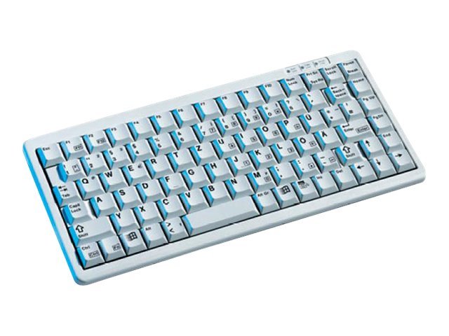 CHERRY G84-4100 Compact Keyboard - Tastatur - PS/2, USB - Englisch - Hellgrau