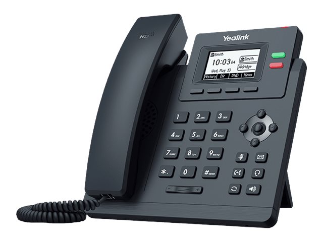 Yealink SIP-T31P - VoIP-Telefon - fünfwegig Anruffunktion - SIP, SIP v2, SRTP - 2 Leitungen - Classic Gray