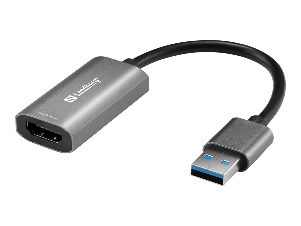 Sandberg - Videoadapter - HDMI weiblich zu USB mnnlich - 4K Untersttzung