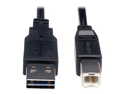 Eaton Tripp Lite Series Universal Reversible USB 2.0 Cable (Reversible A to B M/M), 3 ft. (0.91 m) - USB-Kabel - USB Typ B (M) z