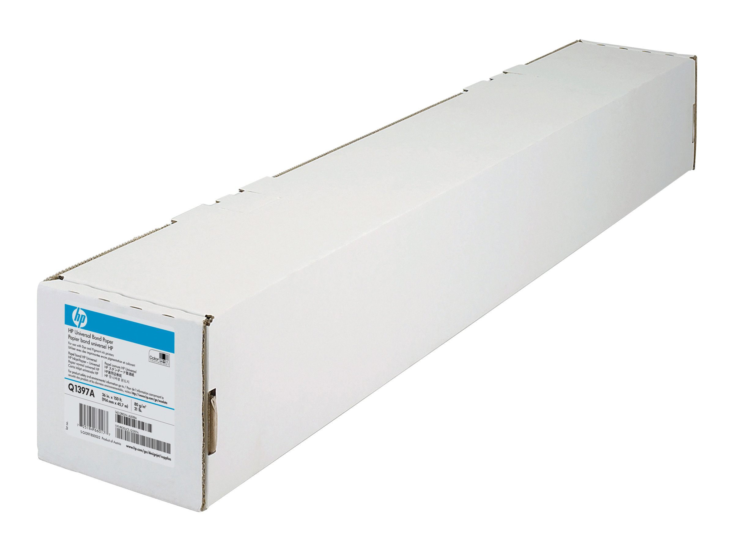 HP Universal Bond Paper - Rolle A1 (59,4 cm x 91,4 m) - 80 g/m - 1 Rolle(n) Bondpapier - fr DesignJet 1050, 1055, 4000, 4500, 