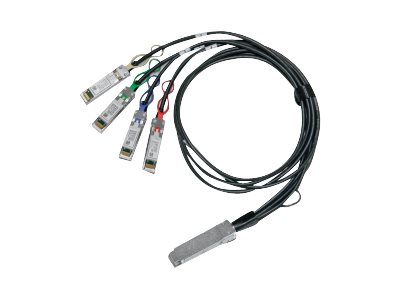 NVIDIA LinkX - 100GBase Splitter fr direkten Anschluss - QSFP28 (M) zu QSFP28 (W) - 1 m - SFF-8402/SFF-8665/SFF-8636/IEEE 802.3