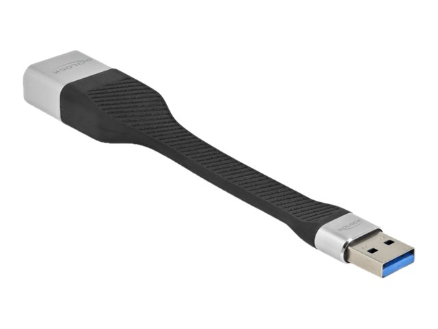Delock - Netzwerkadapter - USB 3.2 Gen 1 - Gigabit Ethernet - Schwarz, Silber