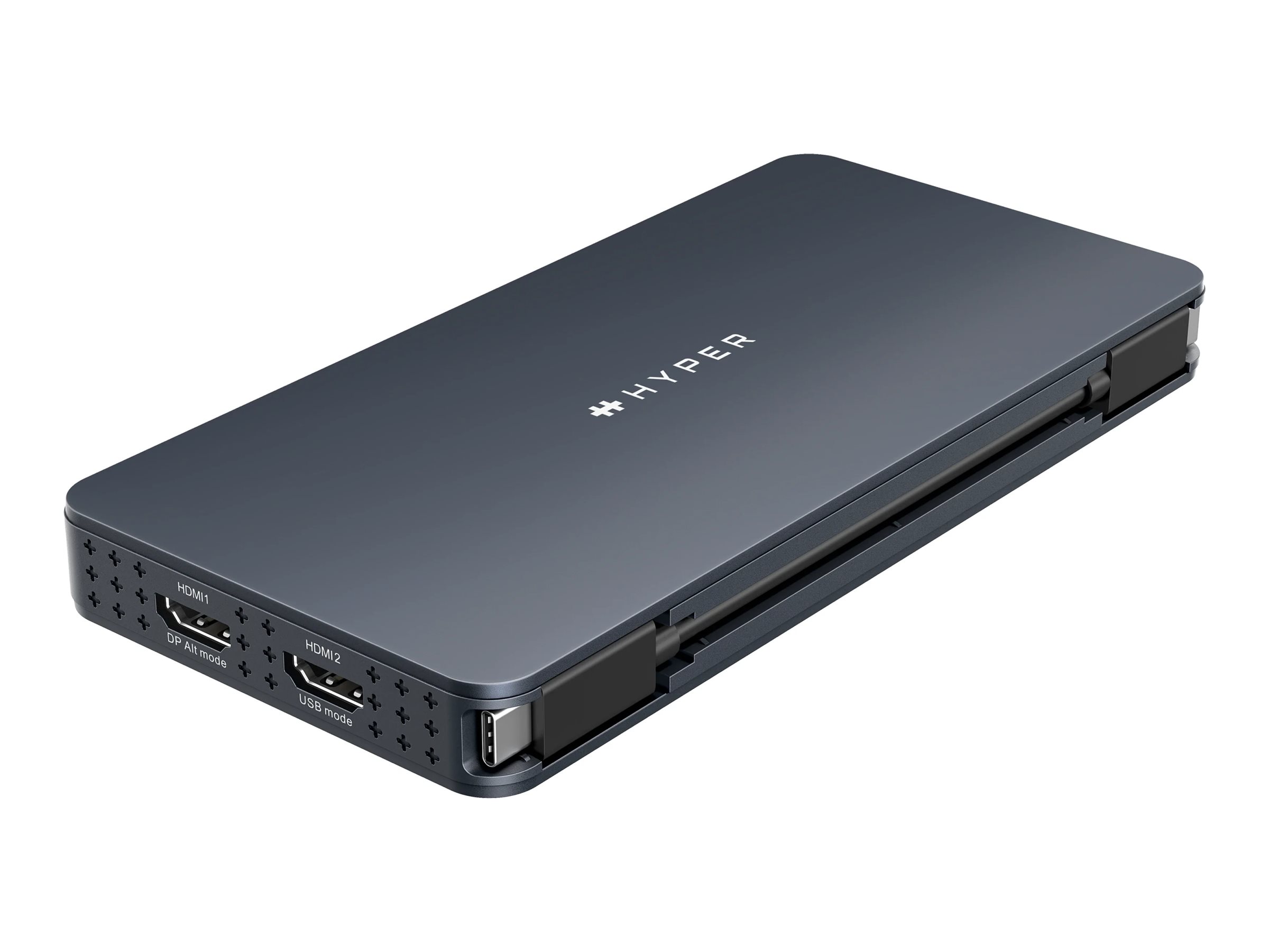 HyperDrive Next - Dockingstation - fr Notebook, Laptop - USB-C - 2 x HDMI - 1GbE