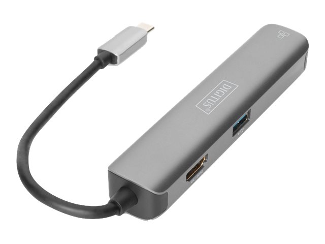 DIGITUS DA-70892 - Dockingstation - USB-C - HDMI - 1GbE