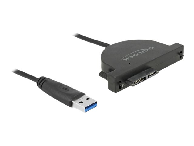 Delock USB 3.0 to Slim SATA Converter - Speicher-Controller - SATA 6Gb/s - USB 3.0 - Schwarz