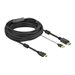 Delock - Video- / Audiokabel - HDMI, USB (nur Strom) mnnlich zu DisplayPort mnnlich - 10 m - Dreifachisolierung - Schwarz