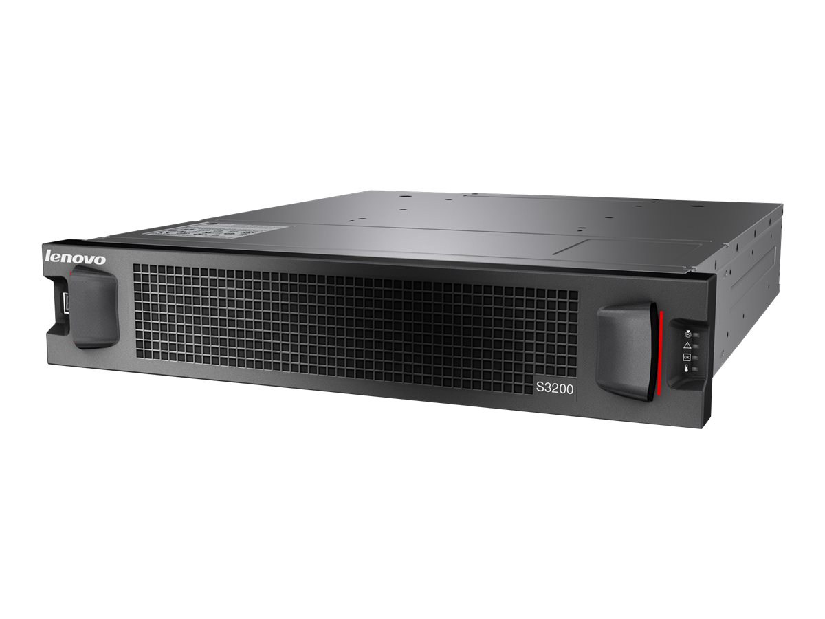 Lenovo Storage S3200 6411 - Festplatten-Array - 24 Schchte (SAS-2) - SAS 12Gb/s (extern) - Rack - einbaufhig