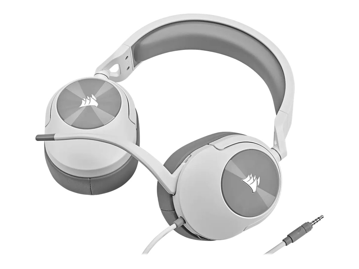 CORSAIR Gaming HS55 STEREO - Headset - ohrumschliessend - kabelgebunden - 3,5 mm Stecker - weiss