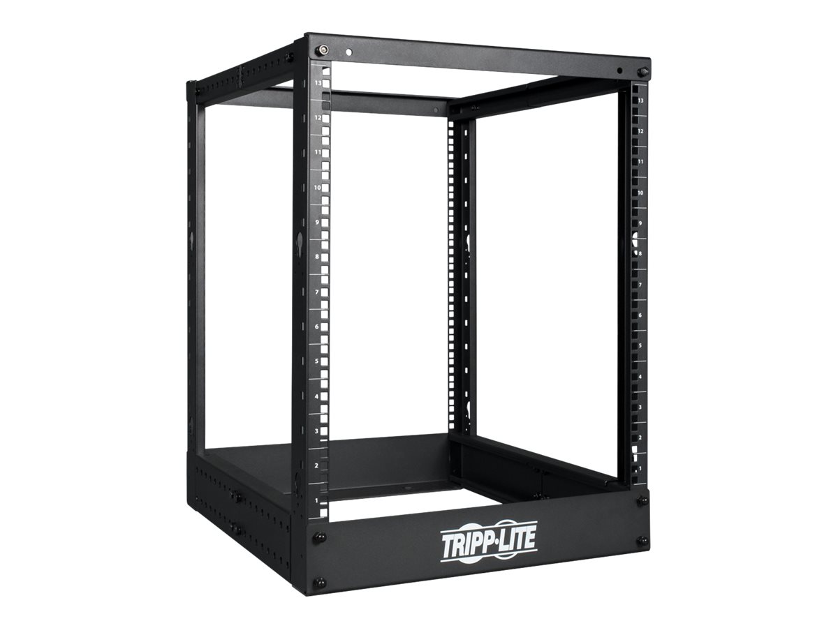 Tripp Lite 13U 4-Post Open Frame Rack Cabinet Square Holes 1000lb Capacity - Schrank offener Rahmen - Schwarz - 13U