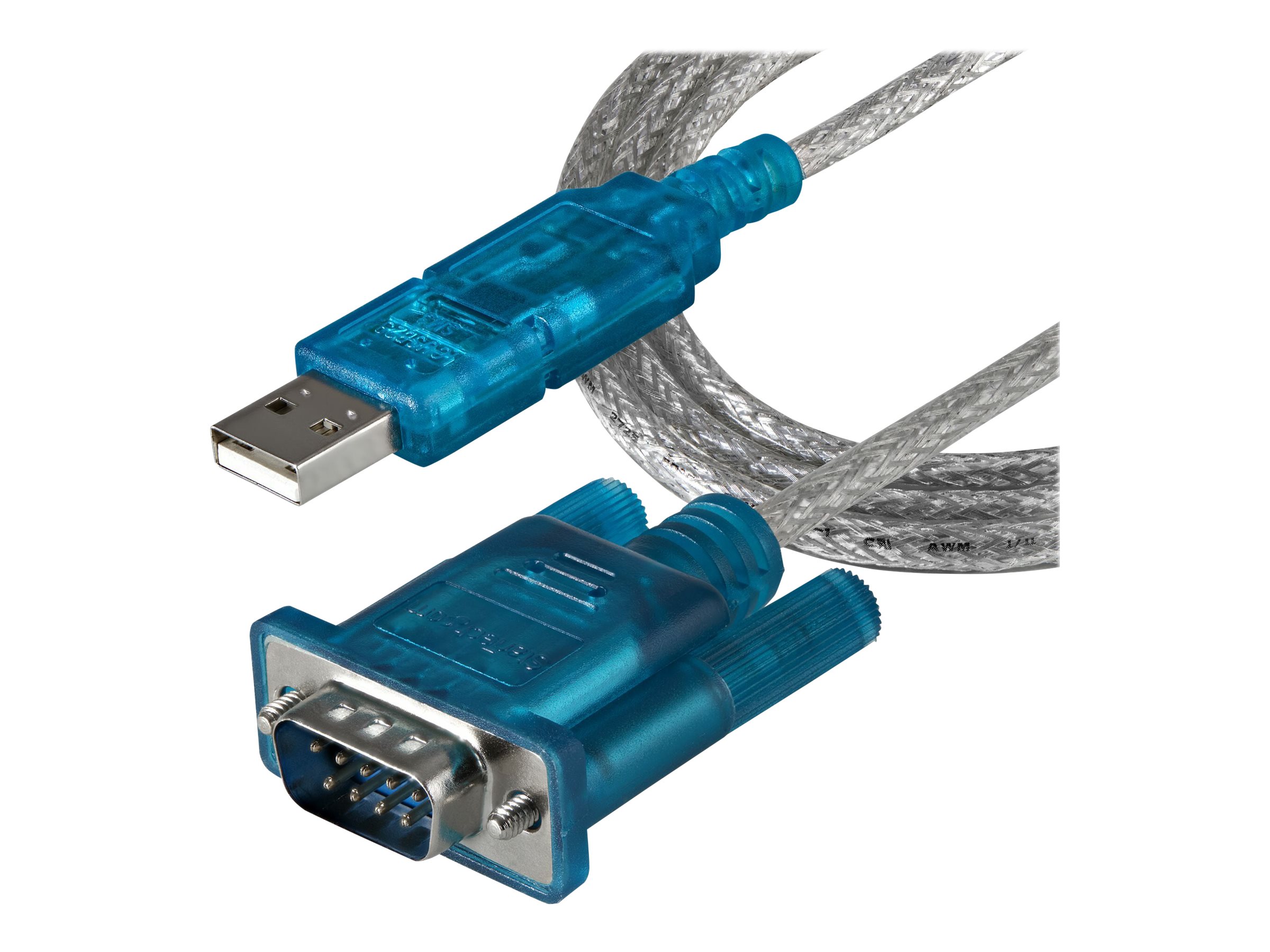 StarTech.com USB 2.0 auf Seriell Adapter Kabel - USB zu RS232 / DB9 Schnittstellen Konverter - Stecker / Stecker 0,9m - Serielle