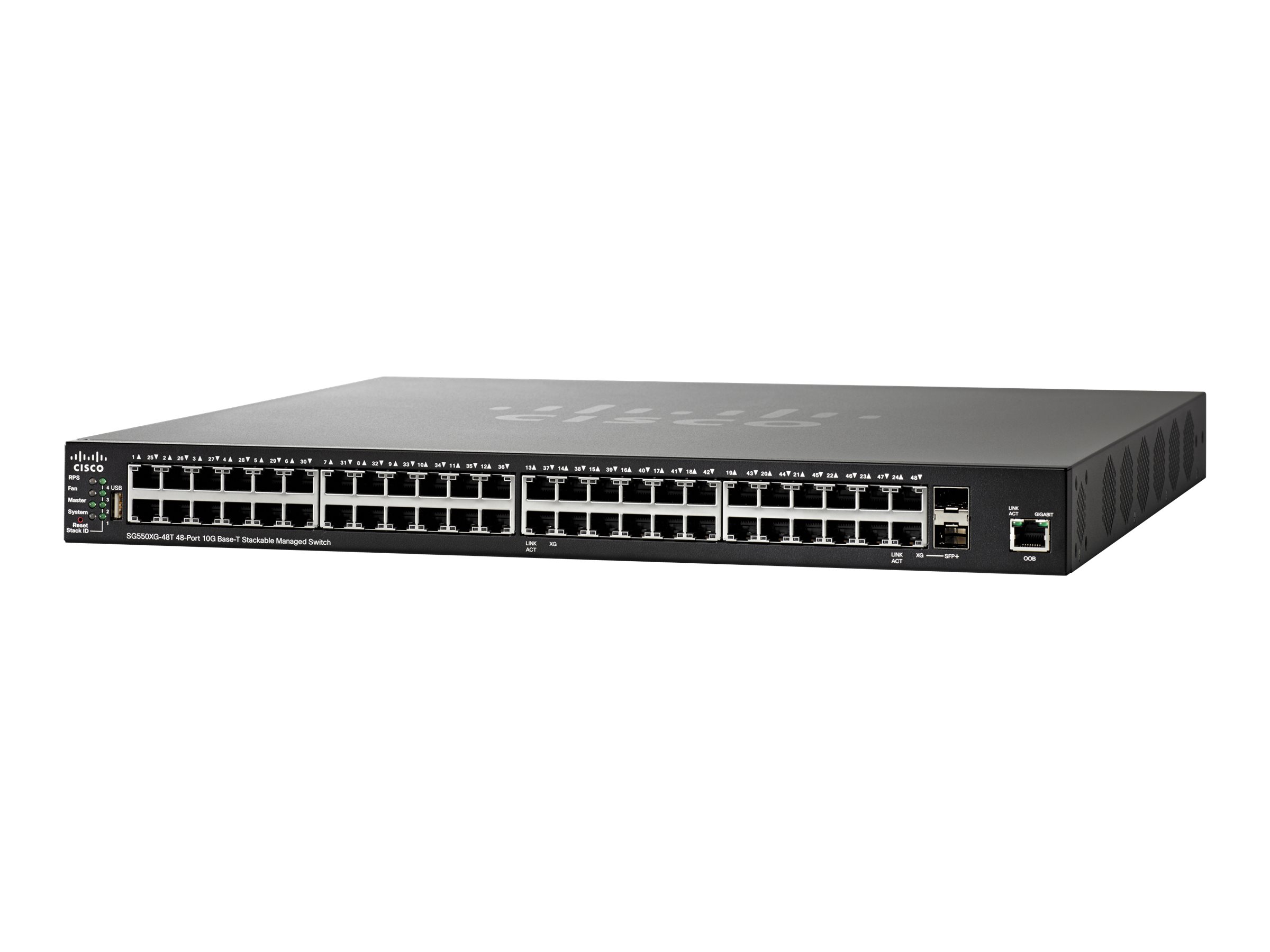 Cisco 550X Series SG550XG-48T - Switch - L3 - managed - 46 x 10GBase-T + 2 x C 10 G-Bit SFP+ - Desktop, an Rack montierbar