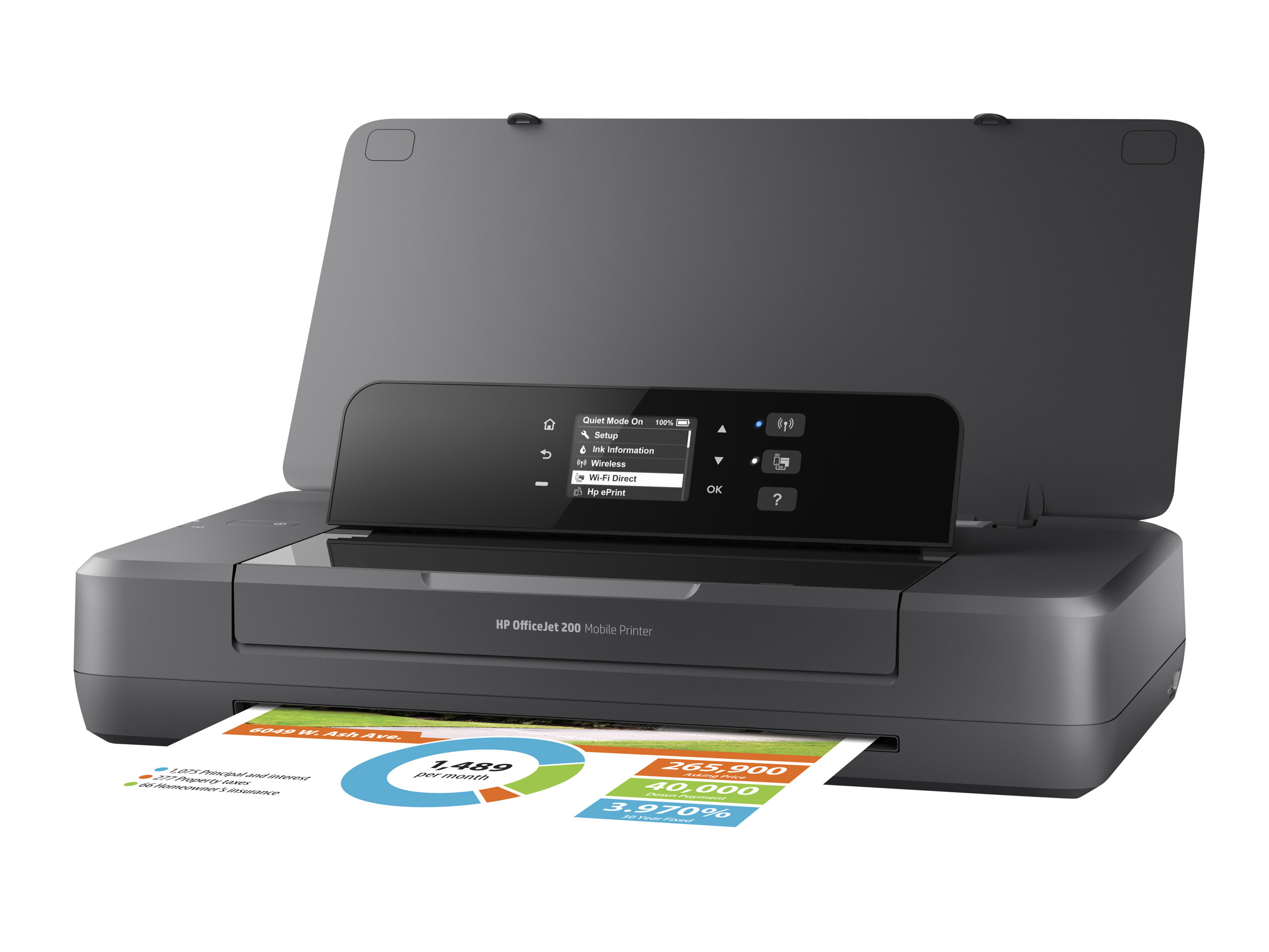 HP Officejet 200 Mobile Printer - Drucker - Farbe - Tintenstrahl - A4/Legal - 1200 x 1200 dpi
