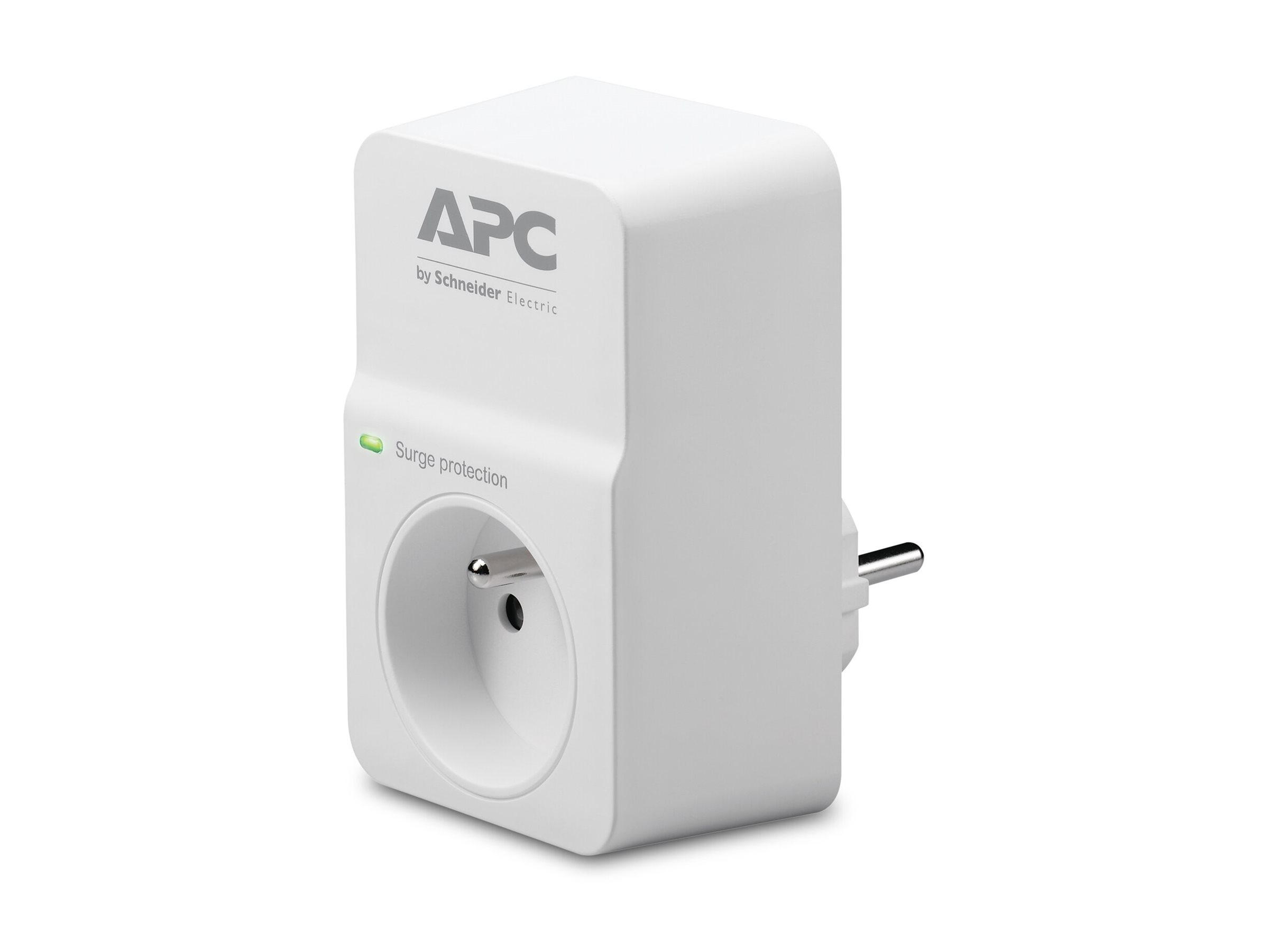 APC SurgeArrest Essential - Überspannungsschutz - Wechselstrom 230 V - Ausgangsanschlüsse: 1 - Frankreich - weiss