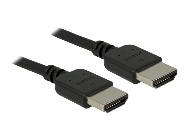 Delock Premium - Premium Highspeed - HDMI-Kabel mit Ethernet - HDMI mnnlich zu HDMI mnnlich - 1.5 m - dreifach abgeschirmtes T