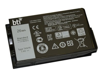 BTI - Laptop-Batterie (gleichwertig mit: Dell 7XNTR, Dell FH8RW) - Lithium-Ionen - 2 Zellen - 3420 mAh - fr Dell Latitude 12 Ru