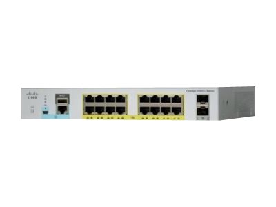 Cisco Catalyst 2960L-16PS-LL - Switch - managed - 16 x 10/100/1000 + 2 x Gigabit SFP (Uplink) - Desktop, an Rack montierbar - Po