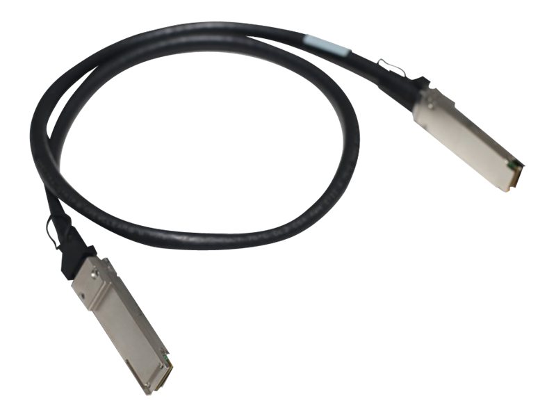 HPE X240 Direct Attach Cable - Netzwerkkabel - QSFP+ zu QSFP+ - 1 m - für HPE SN2100M 100, SN2410M 25; Apollo 4200, 4200 Gen10; 