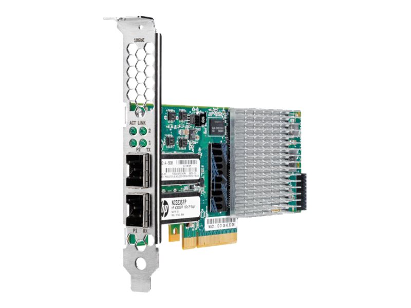 HPE NC523SFP - Netzwerkadapter - PCIe 2.0 x8 - 10GbE - 2 Anschlsse - fr ProLiant DL360p Gen8, DL380 G6, DL388p Gen8, ML350e Ge