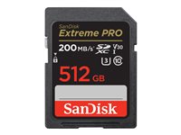 SanDisk Extreme Pro - Flash-Speicherkarte - 512 GB - Video Class V30 / UHS-I U3 / Class10 - SDXC UHS-I