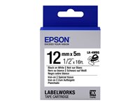 Epson LabelWorks LK-4WBQ - Schwarz auf Weiss - Rolle (1,2 cm x 5 m) 1 Kassette(n) Etikettenband - fr LabelWorks LW-1000, 300, 4