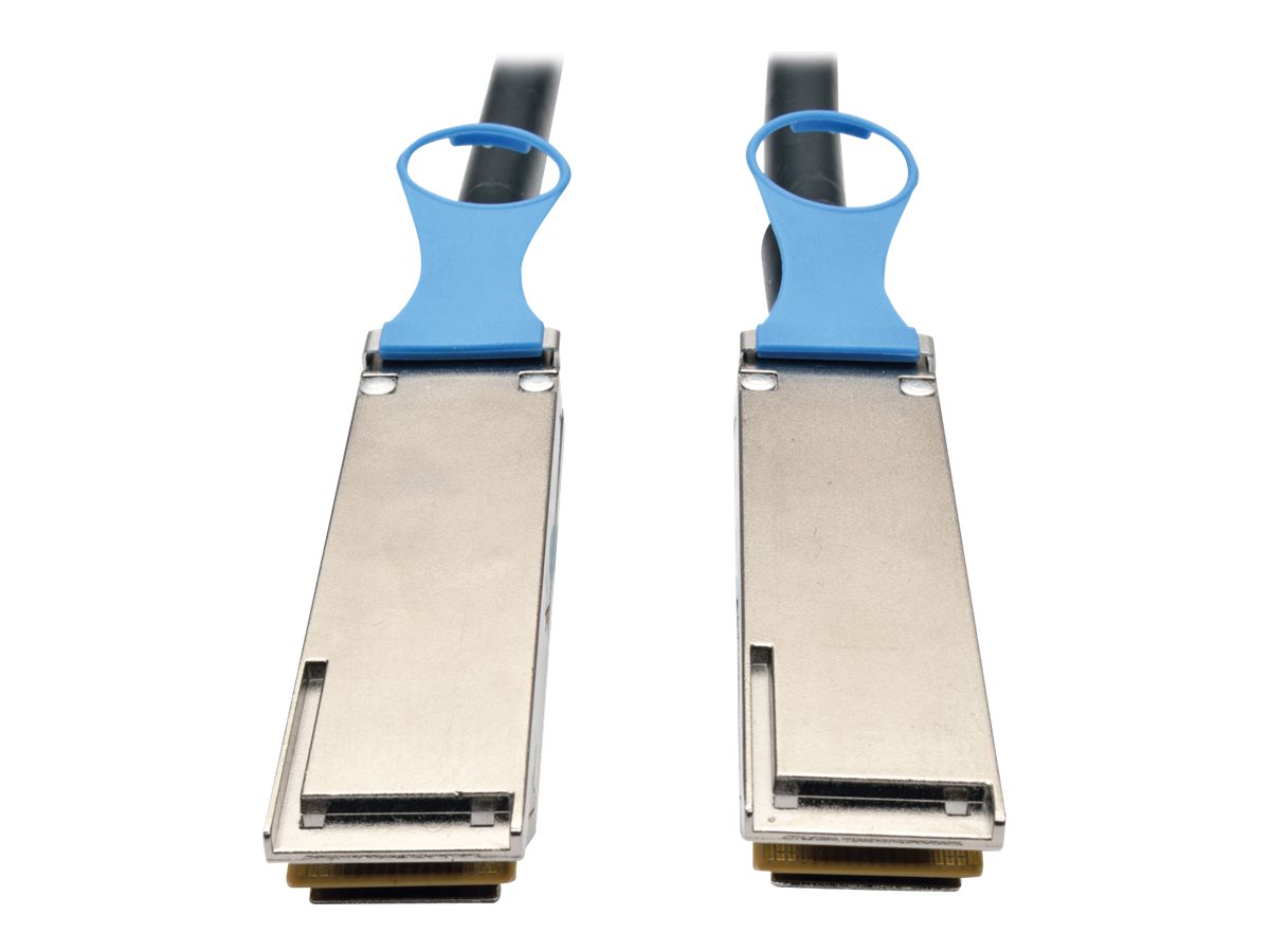 Eaton Tripp Lite Series QSFP28 to QSFP28 100GbE Passive DAC Cable (M/M), QSFP-100G-CU1M Compatible, 1M (3.28 ft.) - InfiniBand-K