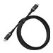 OtterBox Fast Charge Cable Standard - USB-Kabel - 24 pin USB-C (M) zu 24 pin USB-C (M) - USB 2.0 - 2 m - Black Shimmer