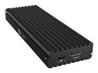 ICY BOX IB-1817MCT-C31 - Speichergehuse - M.2 - SATA 6Gb/s / PCIe 3.0 x2 (NVMe) - USB 3.2 (Gen 2) - Schwarz