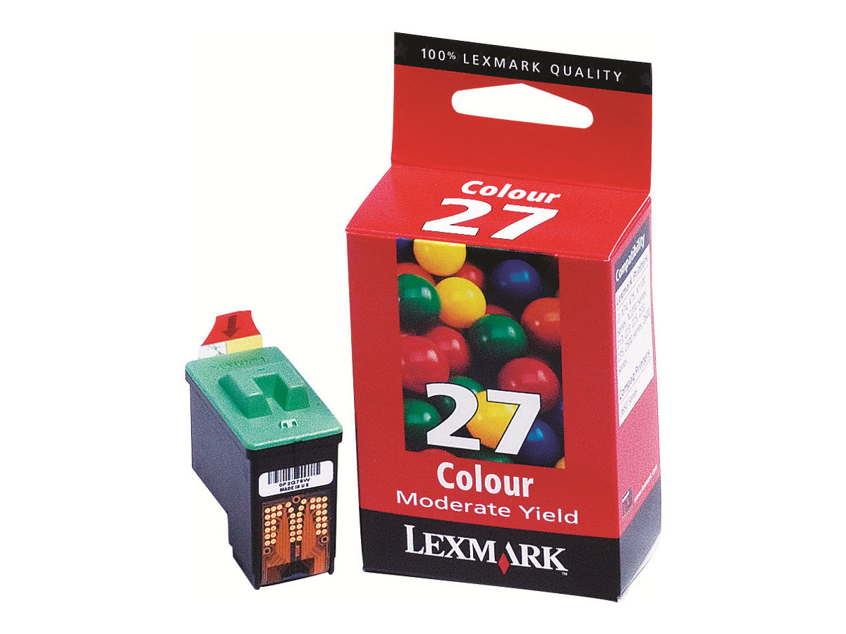 Lexmark Cartridge No. 27 - Farbe (Cyan, Magenta, Gelb) - Original - Tintenpatrone - fr Lexmark i3, X1140, X1250, X1270, X1290, 