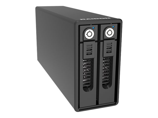 RAIDON SafeTANK GR3660-BA31 - Festplatten-Array - 2 Schchte (SATA-600) - USB 3.2 Gen 2 (extern)