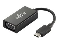 Fujitsu - Externer Videoadapter - USB-C - VGA - Schwarz - fr Celsius H7510, J5010, W5010; ESPRIMO D7010, D7011, D9010, D9011, G