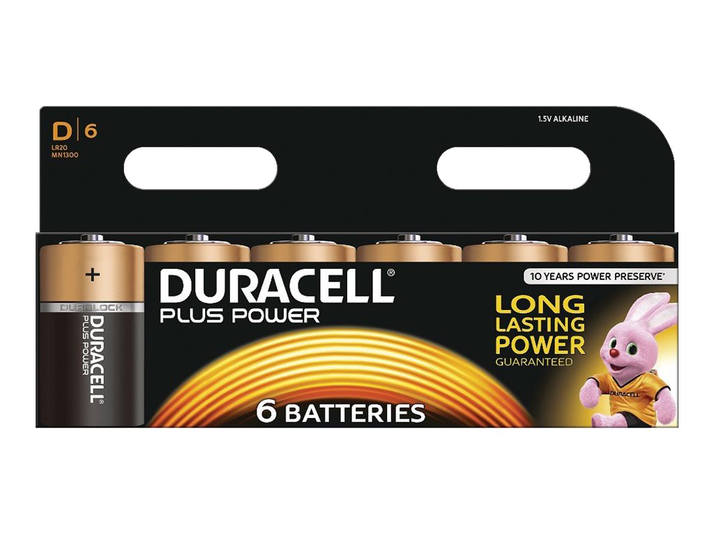 Duracell Plus Power MN1300 - Batterie 6 x D - Alkalisch