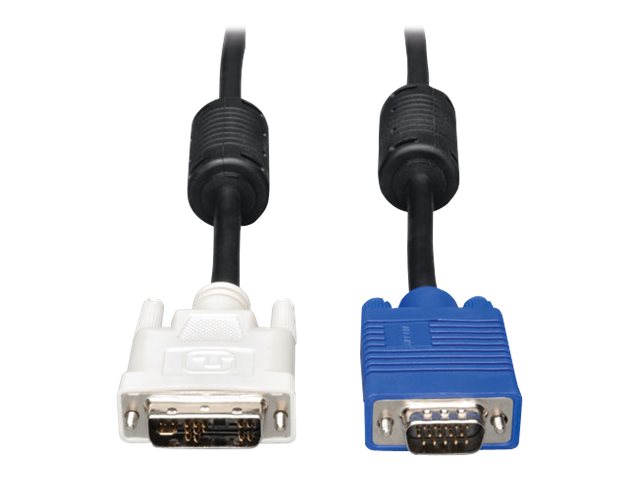 Eaton Tripp Lite Series DVI to VGA High-Resolution Adapter Cable with RGB Coaxial (DVI-A to HD15 M/M), 3 ft. (0.9 m) - Videokabe