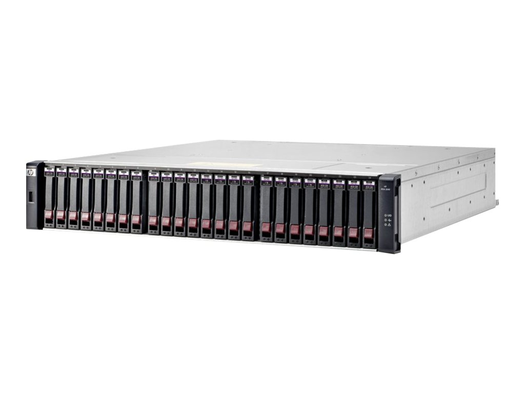 HPE Modular Smart Array 2040 SAS Dual Controller SFF Storage - Festplatten-Array - 24 Schchte (SAS-2) - SAS 6Gb/s (extern) - Ra